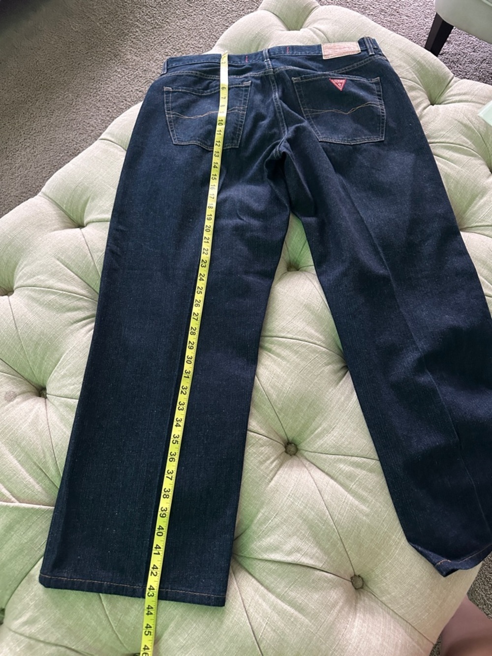 Guess Men's Navy Straight-Leg Jeans